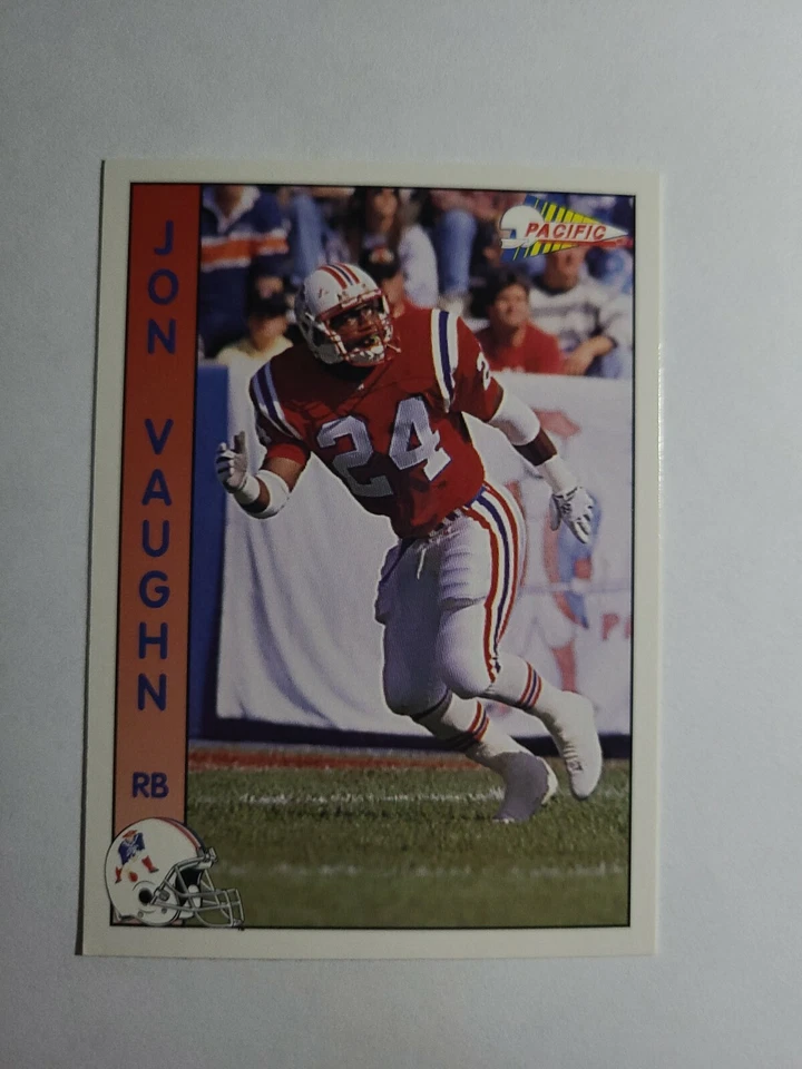 JON VAUGHN 1992 PACIFIC FOOTBALL CARD # 195 D4761 - Image 1 of 1