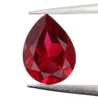 1.97 Ct Red Color Ruby Pear Gemstone VS1 Clarity 9.00 MM GN54 - Image 1 of 4