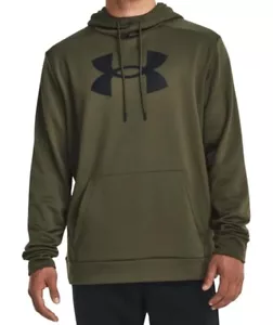 Under Armour UA Fleece Big Logo Graphic Hoodie Mens Size S Marine Od Green - Picture 1 of 2