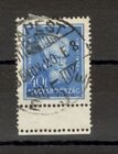 HUNGARY - USED STAMP, 40 f - ERROR - DOUBLE PERFORATION - FAMOUS - 1932.