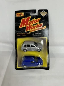 2000 MAISTO MOTOR WORKS DOUBLE VAULE BLUE/SILVER CHRYSLER PT CRUISER 1:64 - Picture 1 of 16
