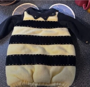 POTTERY BARN 0-6 OR 12-24 MONTHS BUMBLEBEE COSTUME/WINGS/HEADPIECE/SHOES/PANTS - Picture 1 of 15