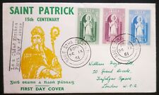 IRELAND 1961 ST PATRICK SET OF 3 ON ILLUSTRATED FIRST DAY COVER.SG 186-8 HIB 39C
