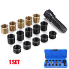 16pcs M14 x 1.25mm Spark Plug Re-thread Repair Tap Tool Thread Reamer Insert Kit