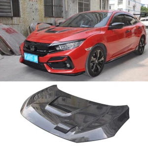 Campana capó de fibra de carbono para Honda Civic 10o tipo R FK7 FK8 hatchback 2016-2021 - Imagen 1 de 13