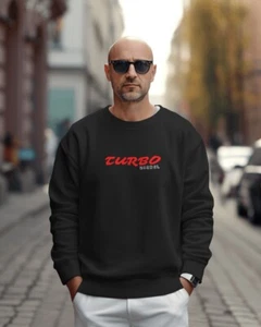 Turbo Diesel Men's Sweatshirt Jumper Poly/Cotton Pullover Perfect Gift Auto - Picture 1 of 10