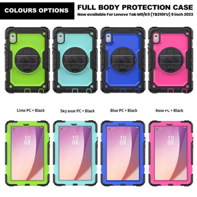 Para Tablet Lenovo Tab M9 TB310XU 9 pulgadas Estuche de alta resistencia Soporte blindado Cubierta de pantalla Foto 1 de 4