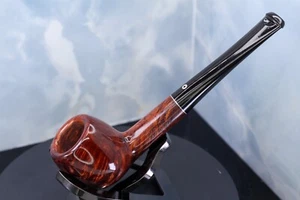 UNSMOKED NEW 1950s Kaywoodie Pipe Flame Grain 42 Medium apple Stem bitter Carbur - Picture 1 of 17