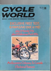 Cycle World Magazine November 1970- Kawasaki 250E & 175E, Honda 175 - Imagen 1 de 3