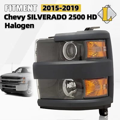 Fits For 2015-2019 Chevy Silverado 2500/3500 HD Headlight Assembly Driver Side - Изображение 1 из 4