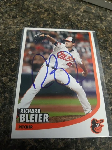 Richard Bleier Baltimore Orioles Autographed Postcard Fan Fest Card!!! Cover