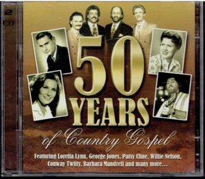 50 YEARS OF COUNTRY GOSPEL (2 CDs 41 Songs) Various Statler Tubb Twitty Williams - Picture 1 of 3
