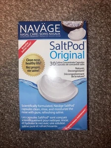 NAVAGE NASAL CARE SALT POD ORIGINAL ~ 30 SALINE CONCENTRATE CAPSULES Exp.01/2025 - Picture 1 of 6