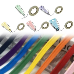 Fusible Web & Bias Tape Maker Kit Tape Making Tool Set Strong Adhesion DIY Craft - Picture 1 of 32