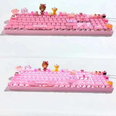 Cardcaptor Sakura‌ Cute Doll Keycaps RGB Mechanical Keyboard 108 Keys Tri-Mode - Image 1 of 4