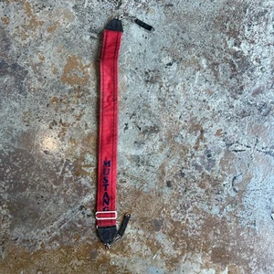 Vtg Mustang Smu Camera Strap Red Cotton Adjustable Lug Extenders Hippie - Picture 1 of 3