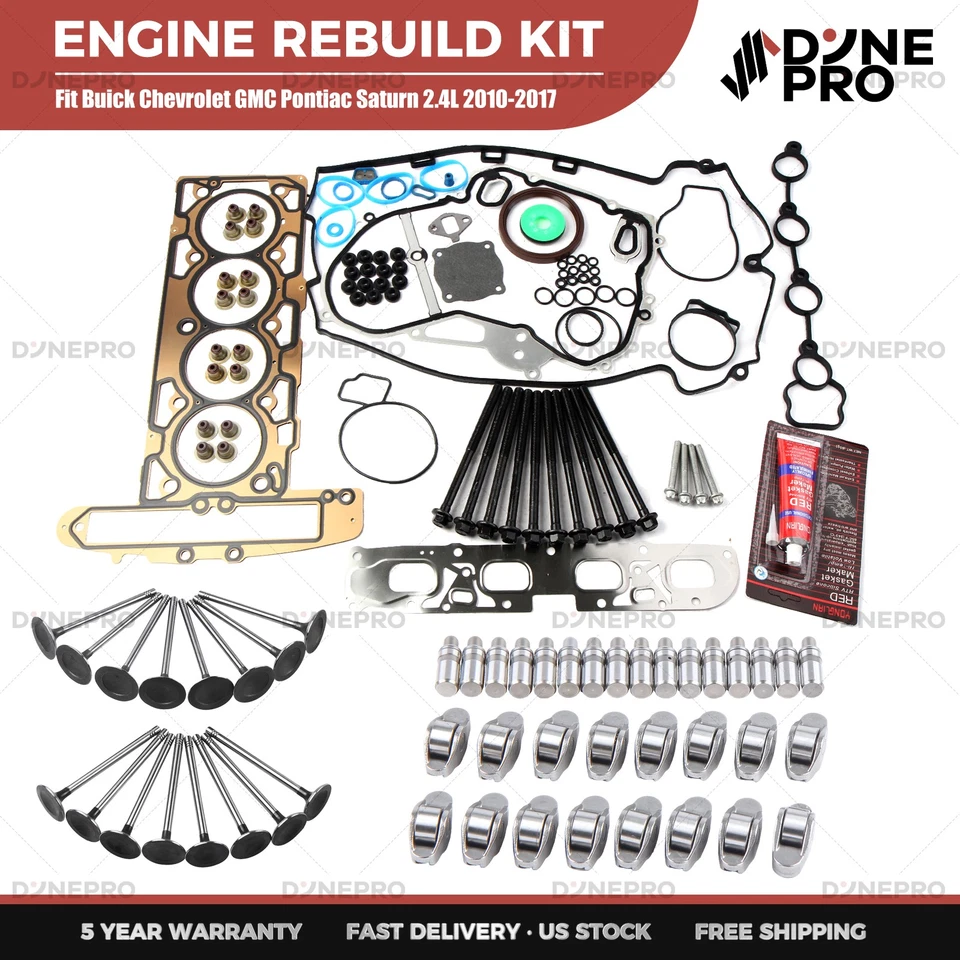 Engine Rebuild Kit Valve Arms Lifters Gasket Bolt for Chevrolet Buick GMC 2.4L - Imagem 1 de 4
