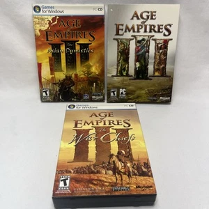 Lote de juegos de PC Age of Empires III Asian Dynasties The War Chiefs - Imagen 1 de 6