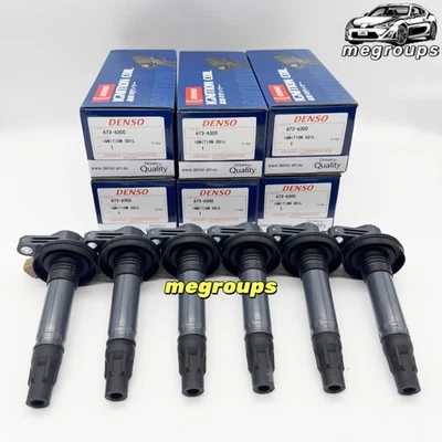 6X Denso 673-6300 DG549 Ignition Coils BL3E-12A375-CA Fits Ford F150 3.5L - Imagem 1 de 4