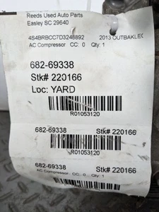 AC Compressor Fits 13-16 LEGACY 1053120 - Picture 1 of 12