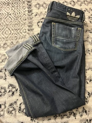 Jeans Usados Diesel X Adidas Viker PARA HOMBRES 34X32 Denim 0088Z Pierna Recta HECHOS EN ITALIA  Foto 1 de 4