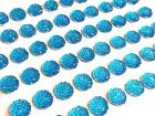 CraftbuddyUS CB69T 60 Self Adhesive Turquoise Diamante Rhinestone Bubble Gems