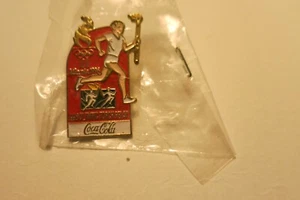Atlanta 1996 Olympic Torch Relay lapel pin Coca Cola NIP - Picture 1 of 2