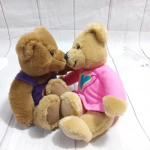 Hallmark Cards Inc encantador oso pareja 9 pulgadas peluche animal - Imagen 1 de 5
