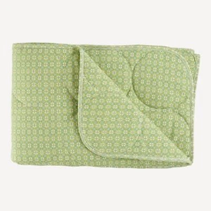 Edredón circular de mosaico verde oliva Kate Quinn nuevo con etiquetas - Imagen 1 de 5