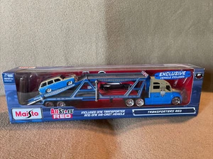 Transportador de tractor Maisto All Stars 1/64 rojo gran Kahuna - Imagen 1 de 6