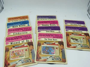 Lot of 10 Vintage 1960's GE Show N Tell Viewer Picturesound Program Toy Records - Picture 1 of 4