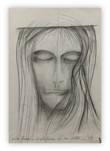 Giosetta FIORONI, opera del 1969, 34x24 cm.: AUTENTICA, BELLISSIMA E STORICA!!! - Foto 1 di 2