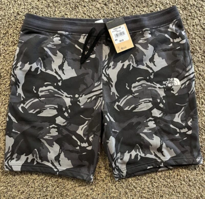 The North Face Shorts Fleece Grey Camo Men's with Pockets New NWT — Pick Size - Image 1 of 3