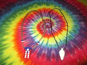 MICHAEL FRANTI & SPEARHEAD 2 1/4"CHARM NECKLACE CONCERT AMERICAN FLAG-LOT-NEW-NR - Imagen 1 de 4