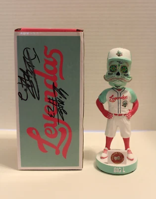 Lexington Legends Big L Sugar Skull Copa Diversion Bobblehead 2019 caja de autógrafos Foto 1 de 4