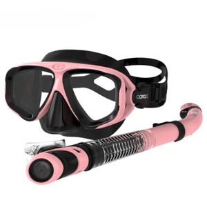 Diving Mask Anti Fog Goggles with Snorkel Glasses Tube for Adult Swimming Masks - Picture 1 of 26