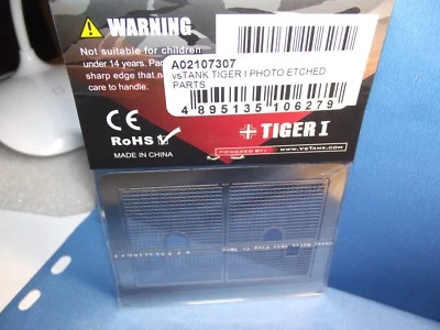 Vs Tank A02107307 Tiger Photo Etched PARTS - Image 1 of 4