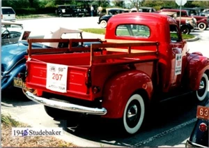 1946 Studebaker M-5 pickup posteriore auto show foto 3,5x5 SPEDIZIONE GRATUITA - Foto 1 di 2