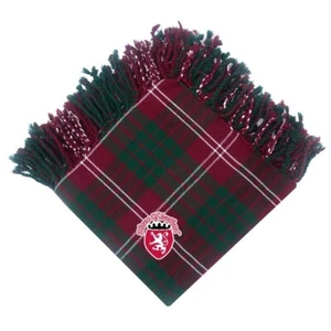 Scottish Kilt Fly Plaid Crawford Tartan Acrylic Wool 48" X 48" Highland Wear - Picture 1 of 1