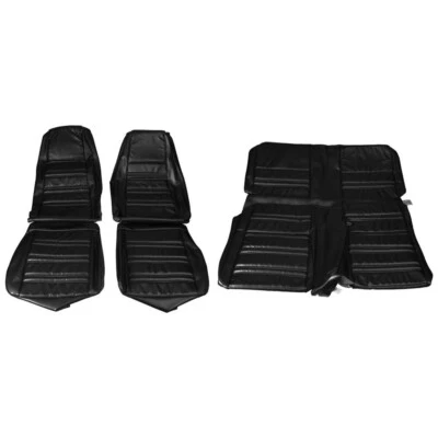 1970 FORD MUSTANG CONVERSÍVEL PADRÃO PRETO ASSENTO ESTOFADO DIANTEIRO E TRASEIRO COMPLETO - Imagem 1 de 2