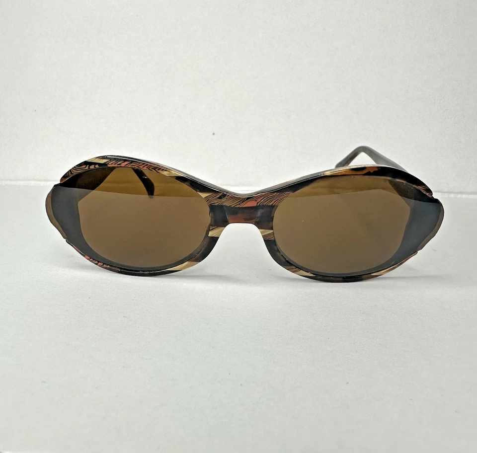 Vintage Alain Mikli Paris 3321 Col 2095 Women's Sunglasses Brown Tortoise Oval - Image 1 of 4