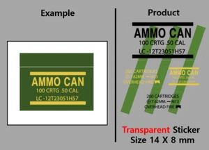 (14mm) Ammo can stickers / magazine box fits on compatible with lego brick - Picture 1 of 7