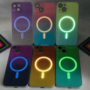 Luxury Fashion iPhone Case - Gradient Color Luminous Back Cover - MagSafe - Picture 1 of 18