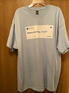 Brandneu Chicago Cubs Social Media Nacht T-Shirt Größe 2XL Wrigley SGA 16.09.19 - Bild 1 von 2
