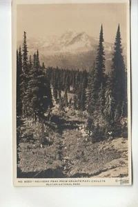 Real Photo Postcard Heaven's Peak from Going to the Sun Chalets Glacier NP MT - Picture 1 of 1