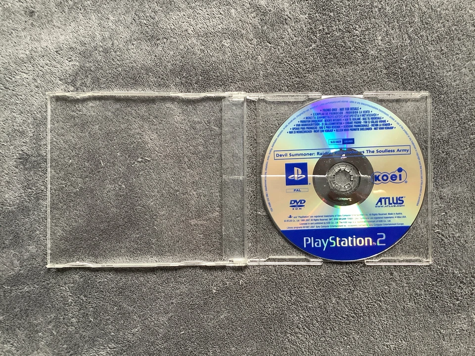 Devil Summoner Raidou Kuzunoha Vs The Souless Army Ps2 Promo - Photo 1/1