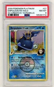 PSA 8 Pokemon Empoleon FB Supreme Victors #27 Crosshatch Holo League Promo 2009 - Picture 1 of 1