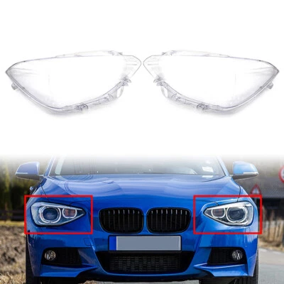 1 пара прозрачных крышек объектива фары для BMW 1 серии F20 116i 118i 120i 2012-2014 - Изображение 1 из 4
