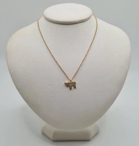 Collier en or rose 18 carats serti de diamants naturels - Picture 1 of 5