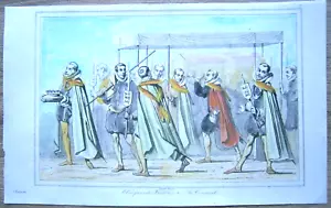 Impresión 1846 Funeral de Federico II de Dinamarca en 1588, #5 - Imagen 1 de 1